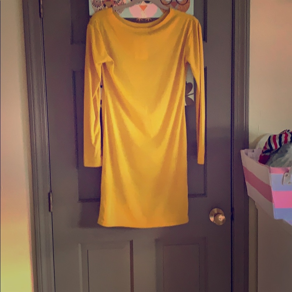 Pink lily boutique yellow dress